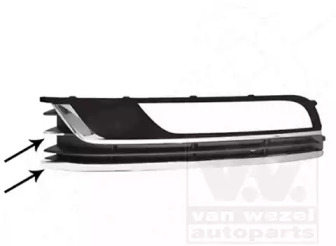VAN WEZEL 5740595 -  Решетка вентилятора, буфер